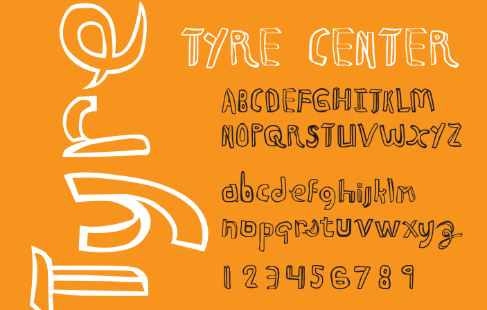 Tyre Center Font